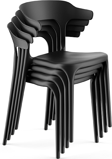 Изображение товара Стул пластиковый GreenTerra Enova (черный)