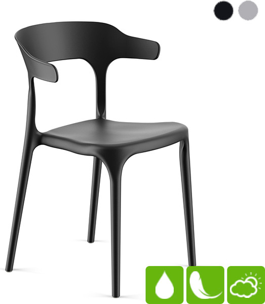 Изображение товара Стул пластиковый GreenTerra Enova (черный)