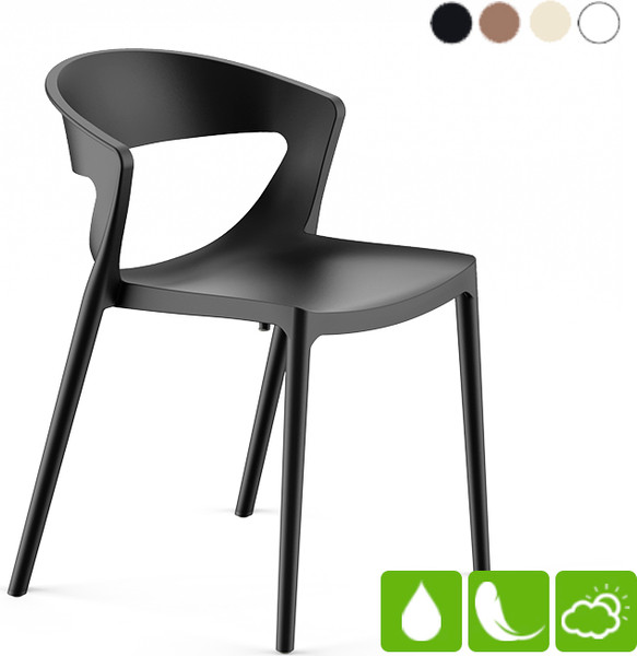 Изображение товара Стул пластиковый GreenTerra Evok (черный)