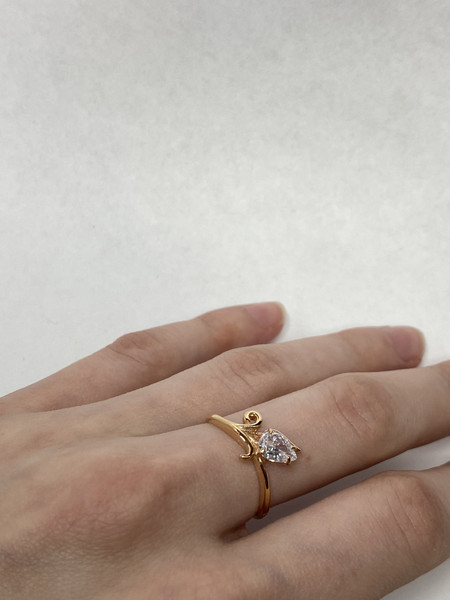 Изображение товара Кольцо Wolves Весенний Тюльпан 1446 (р.17, белый)