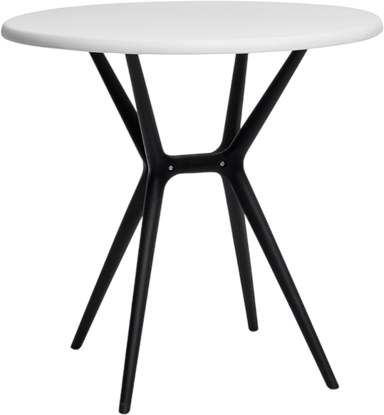 Изображение товара Стол пластиковый GreenTerra Teori T2 (белый/черный)