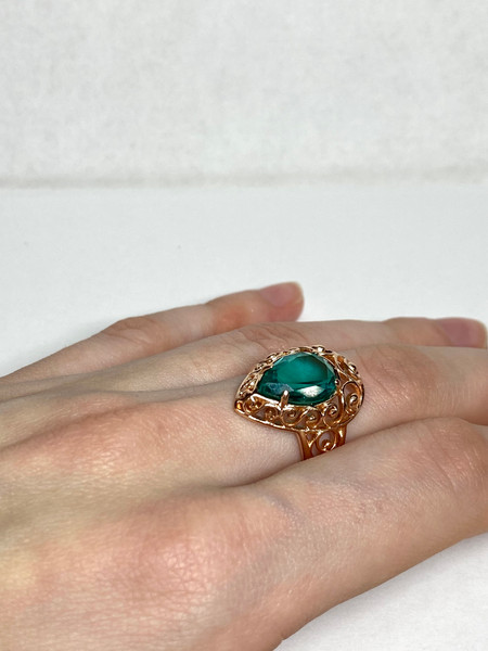 Изображение товара Кольцо Wolves Кошачий глаз 1604 (р.19)