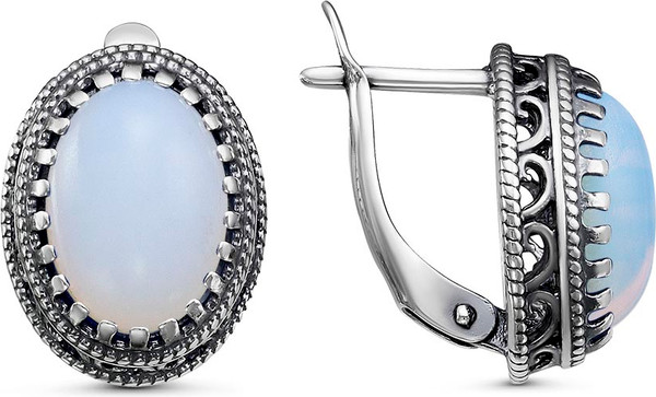 Изображение товара Серьги Wolves Лунный камень 1605