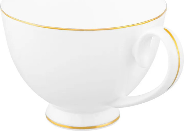 Изображение товара Набор для чая/кофе Elan Gallery Белая с золотом / 420761 (New Bone China)