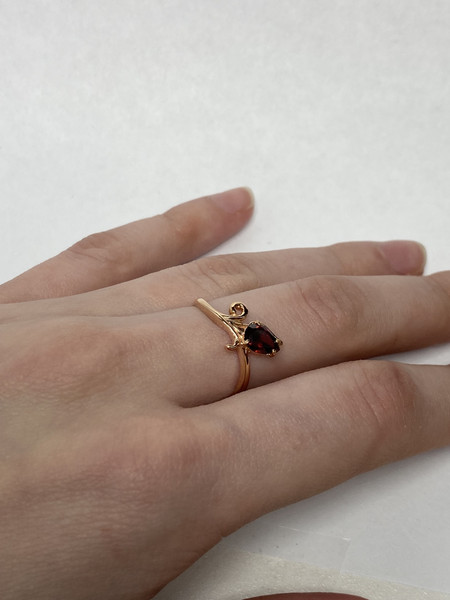 Изображение товара Кольцо Wolves Весенний Тюльпан 1452 (р.16.5, красный)