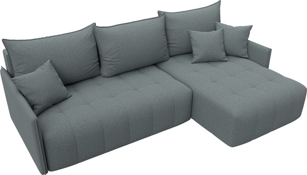 Изображение товара Диван угловой Лига Диванов Лига-054 НПБ угол универсальный / 129024 (рогожка Амур 07 серый)