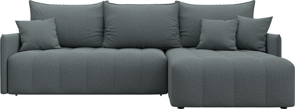 Изображение товара Диван угловой Лига Диванов Лига-054 НПБ угол универсальный / 129024 (рогожка Амур 07 серый)