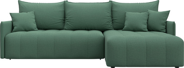 Изображение товара Диван угловой Лига Диванов Лига-054 НПБ угол универсальный / 129026 (рогожка Амур 11 зеленый)