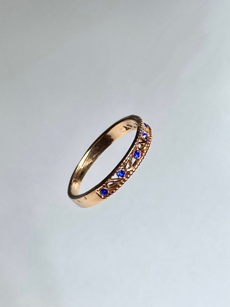 Изображение товара Кольцо Wolves Анютины глазки 1665 (р.19)