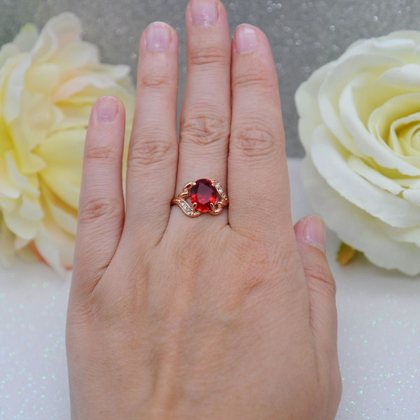 Изображение товара Кольцо Wolves Зимняя Вишня 1667 (р.17)