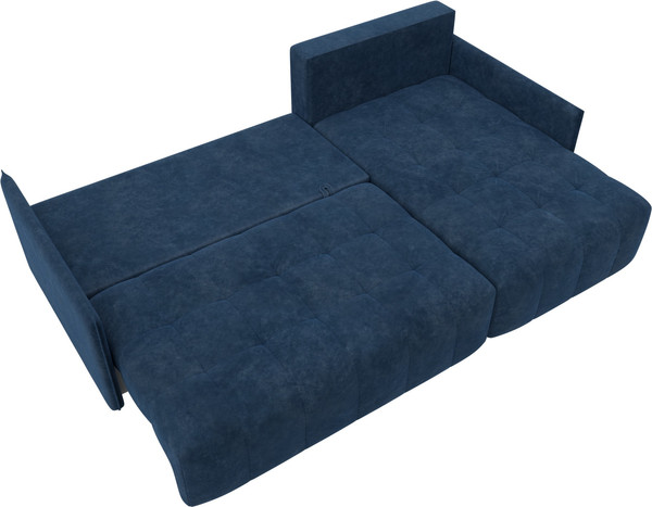 Изображение товара Диван угловой Лига Диванов Лига-054 НПБ угол универсальный / 129053 (велюр Brut 11 синий)