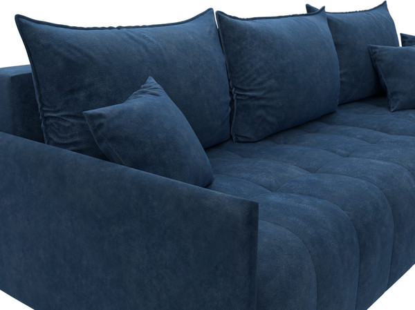 Изображение товара Диван угловой Лига Диванов Лига-054 НПБ угол универсальный / 129053 (велюр Brut 11 синий)