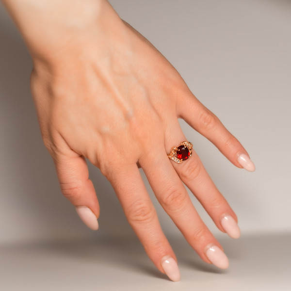 Изображение товара Кольцо Wolves Зимняя Вишня 1675 (р.22)