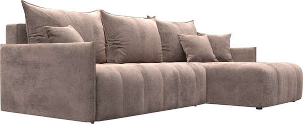 Изображение товара Диван угловой Лига Диванов Лига-054 НПБ угол универсальный / 129034 (велюр Tower 05 бежевый)