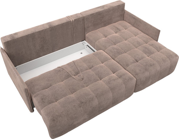 Изображение товара Диван угловой Лига Диванов Лига-054 НПБ угол универсальный / 129034 (велюр Tower 05 бежевый)