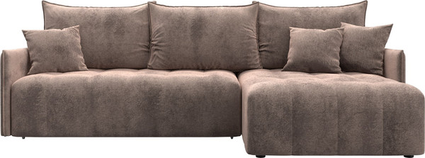 Изображение товара Диван угловой Лига Диванов Лига-054 НПБ угол универсальный / 129034 (велюр Tower 05 бежевый)