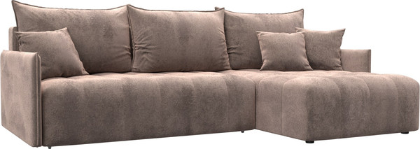 Изображение товара Диван угловой Лига Диванов Лига-054 НПБ угол универсальный / 129034 (велюр Tower 05 бежевый)