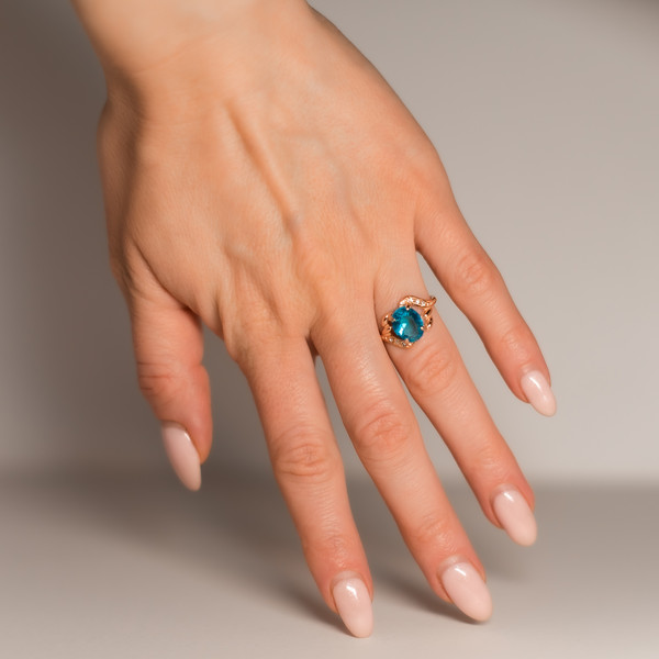 Изображение товара Кольцо Wolves Морская Волна 1676 (р.17.5)