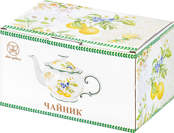Изображение товара Заварочный чайник Elan Gallery Лимоны / 420741 (New Bone China)