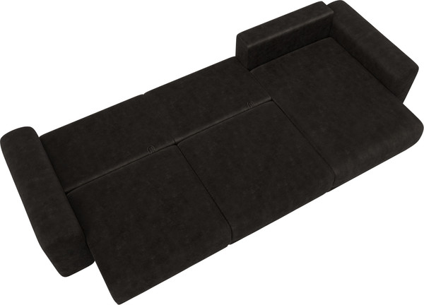 Изображение товара Диван угловой Лига Диванов Лига-056 НПБ Лонг угол универсальный / 129176 (велюр Brut 17 коричневый)