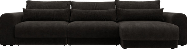 Изображение товара Диван угловой Лига Диванов Лига-056 НПБ Лонг угол универсальный / 129176 (велюр Brut 17 коричневый)