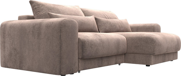 Изображение товара Диван угловой Лига Диванов Лига-056 НПБ угол универсальный / 129150 (велюр Tower 05 бежевый)