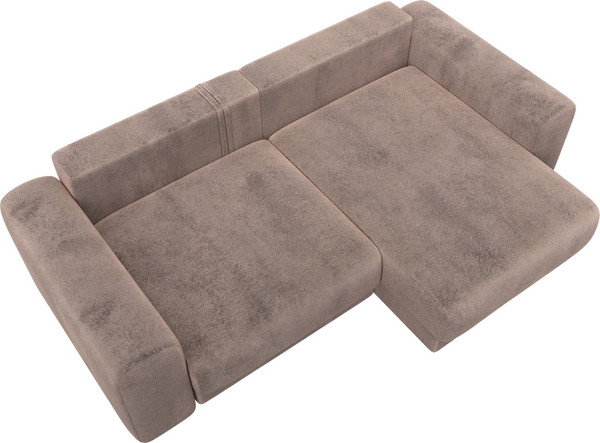 Изображение товара Диван угловой Лига Диванов Лига-056 НПБ угол универсальный / 129150 (велюр Tower 05 бежевый)