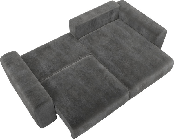 Изображение товара Диван угловой Лига Диванов Лига-056 НПБ угол универсальный / 129152 (велюр Tower 10 серый)