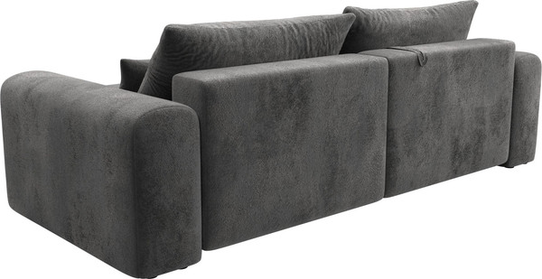 Изображение товара Диван угловой Лига Диванов Лига-056 НПБ угол универсальный / 129152 (велюр Tower 10 серый)