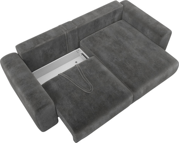 Изображение товара Диван угловой Лига Диванов Лига-056 НПБ угол универсальный / 129152 (велюр Tower 10 серый)