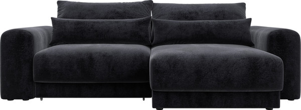Изображение товара Диван угловой Лига Диванов Лига-056 НПБ угол универсальный / 129153 (велюр Tower 11 темно-серый)
