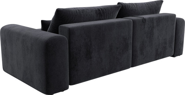 Изображение товара Диван угловой Лига Диванов Лига-056 НПБ угол универсальный / 129153 (велюр Tower 11 темно-серый)