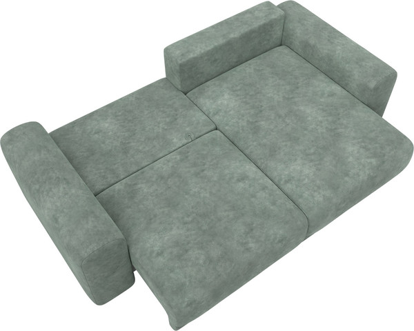 Изображение товара Диван угловой Лига Диванов Лига-056 НПБ угол универсальный / 129160 (велюр Brut 08 зеленый)