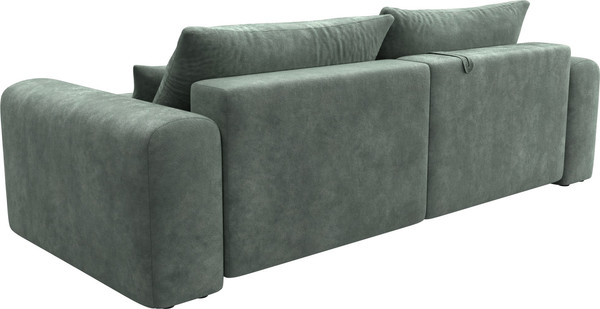 Изображение товара Диван угловой Лига Диванов Лига-056 НПБ угол универсальный / 129160 (велюр Brut 08 зеленый)