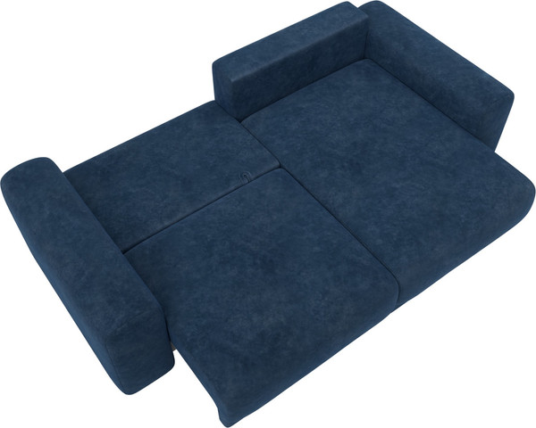 Изображение товара Диван угловой Лига Диванов Лига-056 НПБ угол универсальный / 129161 (велюр Brut 11 синий)