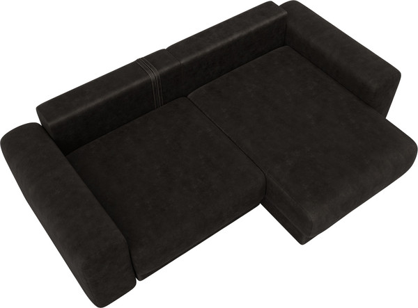 Изображение товара Диван угловой Лига Диванов Лига-056 НПБ угол универсальный / 129162 (велюр Brut 17 коричневый)