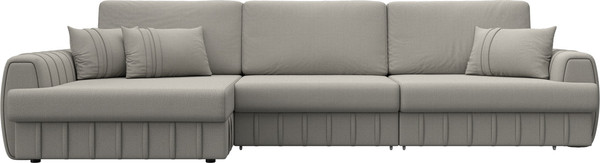 Изображение товара Диван угловой Лига Диванов Лига-057 НПБ Лонг угол левый / 129292L (рогожка Амур 02 бежевый)