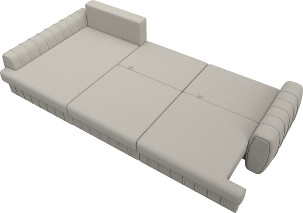 Изображение товара Диван угловой Лига Диванов Лига-057 НПБ Лонг угол левый / 129292L (рогожка Амур 02 бежевый)