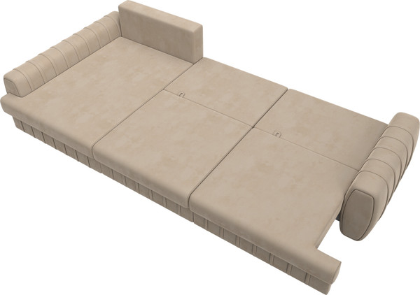 Изображение товара Диван угловой Лига Диванов Лига-057 НПБ Лонг угол левый / 129297L (велюр Seven 729 бежевый)