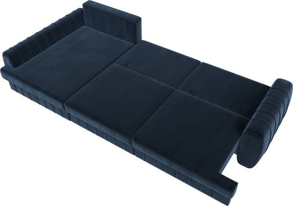 Изображение товара Диван угловой Лига Диванов Лига-057 НПБ Лонг угол левый / 129305L (велюр Tower 13 синий)