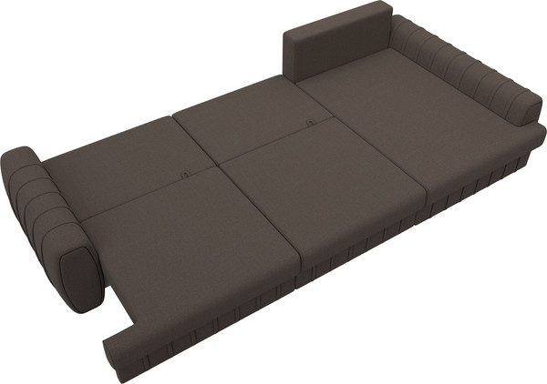 Изображение товара Диван угловой Лига Диванов Лига-057 НПБ Лонг угол правый / 129293 (рогожка Амур 05 коричневый)