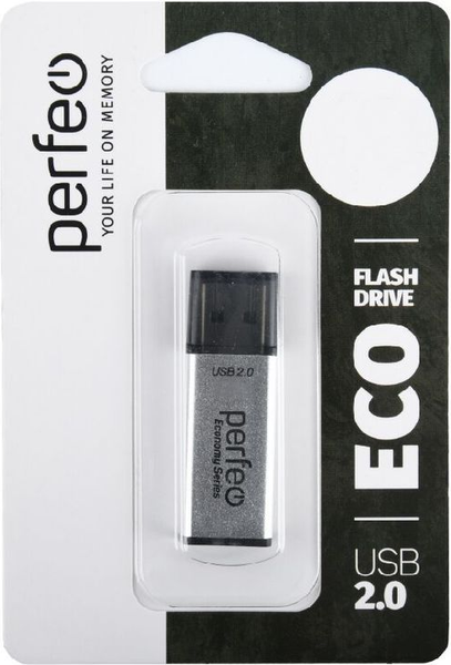 Изображение товара USB flash накопитель Perfeo E03 32GB / PF-E03S032ES (серебристый)