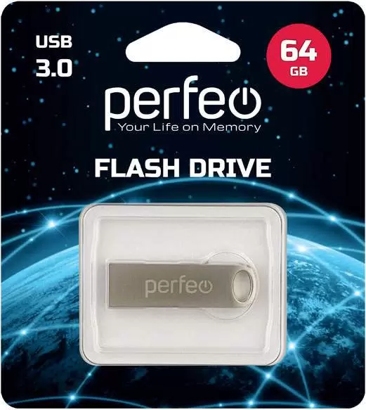 Изображение товара USB flash накопитель Perfeo M08 64GB / PF-M08MS064