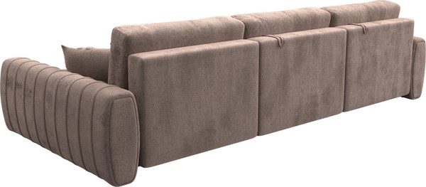 Изображение товара Диван угловой Лига Диванов Лига-057 НПБ Лонг угол правый / 129304 (велюр Tower 05 бежевый)