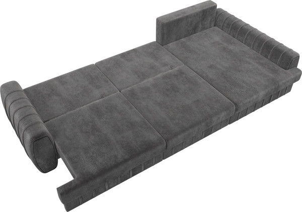 Изображение товара Диван угловой Лига Диванов Лига-057 НПБ Лонг угол правый / 129306 (велюр Tower 10 серый)