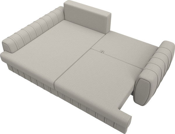 Изображение товара Диван угловой Лига Диванов Лига-057 НПБ угол левый / 129263L (рогожка Амур 02 бежевый)