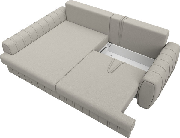 Изображение товара Диван угловой Лига Диванов Лига-057 НПБ угол левый / 129263L (рогожка Амур 02 бежевый)