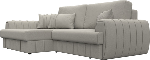 Изображение товара Диван угловой Лига Диванов Лига-057 НПБ угол левый / 129263L (рогожка Амур 02 бежевый)