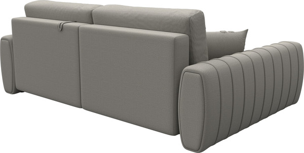 Изображение товара Диван угловой Лига Диванов Лига-057 НПБ угол левый / 129263L (рогожка Амур 02 бежевый)