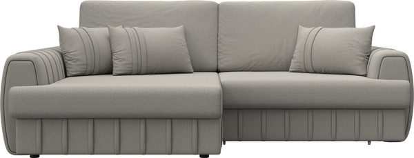 Изображение товара Диван угловой Лига Диванов Лига-057 НПБ угол левый / 129263L (рогожка Амур 02 бежевый)